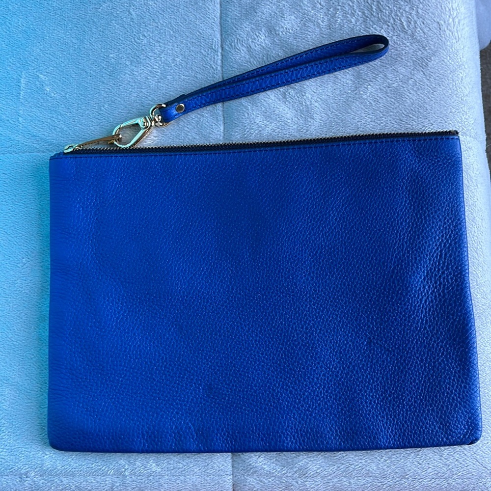 Fossil blue clutch